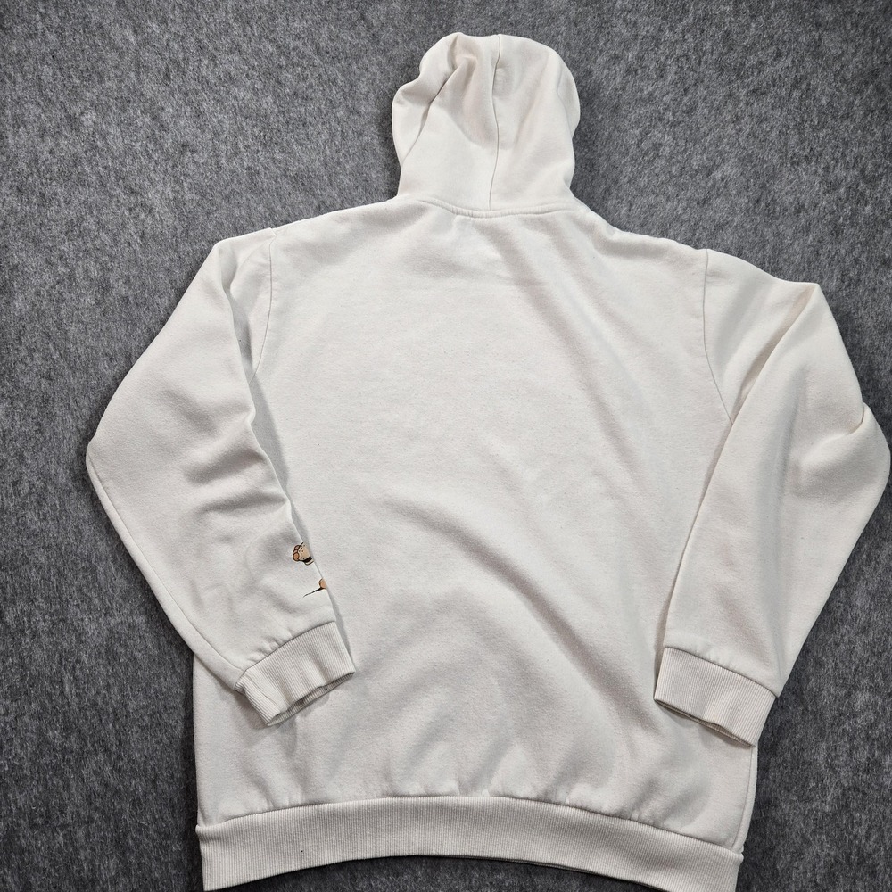 Garfield Hoodie Sweatshirt Mens Medium White Comic Strip Graphic Pullover Fleece - Picture 3 of 11